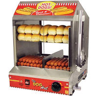 Hot dog steamer